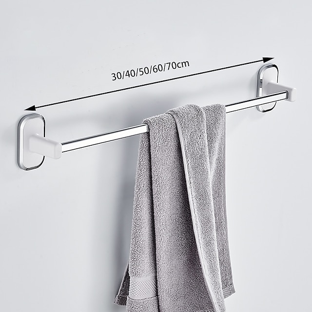  toallero de acero inoxidable autoadhesivo para baño ventosa colgador de baño colgador de inodoro succión de pared de plástico barra individual barra de toalla agujero libre