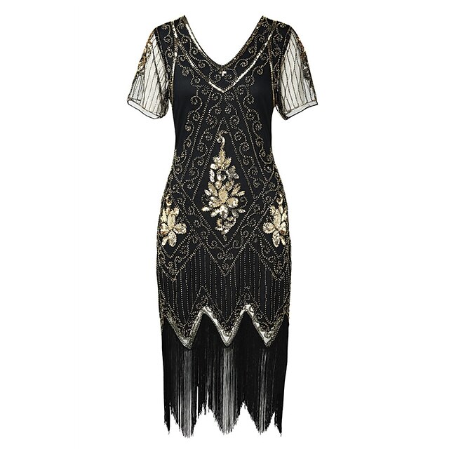 Roaring 20s 1920s Cocktail Dress Flapper Dress Dress Masquerade The ...