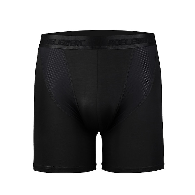  Voor heren 1 pak Ondergoed Basic slipje Boxer Slip Modaal Antibacterieel Waterdicht Kleurenblok Brief Medium Taille Zwart Marine Blauw
