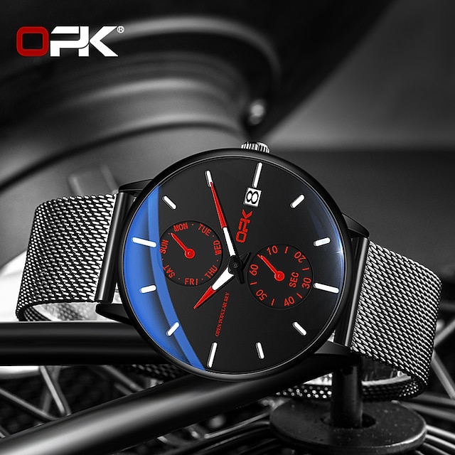 OPK Brand Wrist Watch Quartz Watch for Men Analog Quartz Sporty