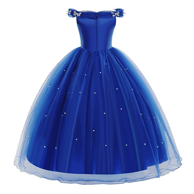 3D Flowers Elegant Illusion Girl Party Dress by Cinderella Couture USA AS9170