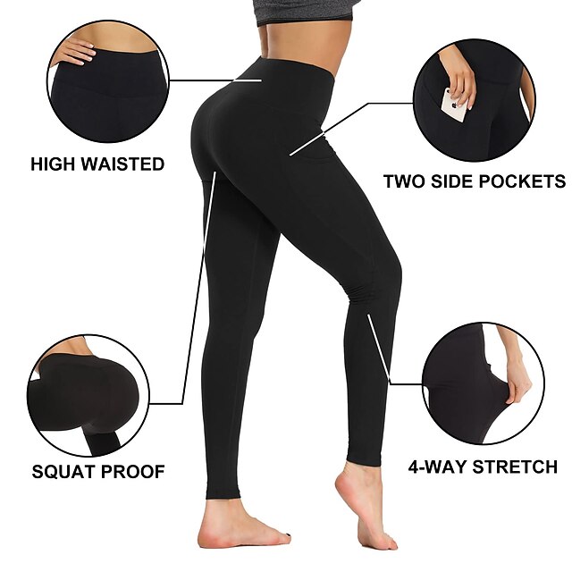 Women's Compression Pants Running Tights Leggings with Phone Pocket ...