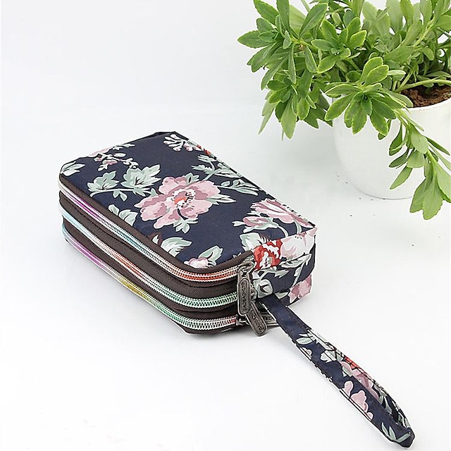  نسائي محافظ حقيبة الهاتف المحمول حقيبة يد كنفا مناسب للبس اليومي طباعة زهور أناناس  حديقة حيوان زهرة زرقاء