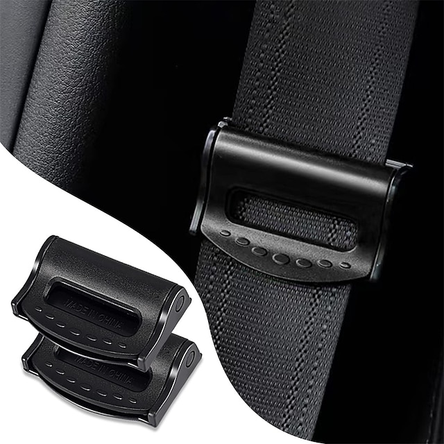  2 Pack Car Seat Belt Clip Seatbelt Adjuster for Adults Comfort Universal Auto Shoulder Neck Strap Positioner