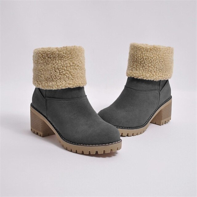 Women's Boots Snow Boots Plus Size Daily Booties Ankle Boots Winter Pom