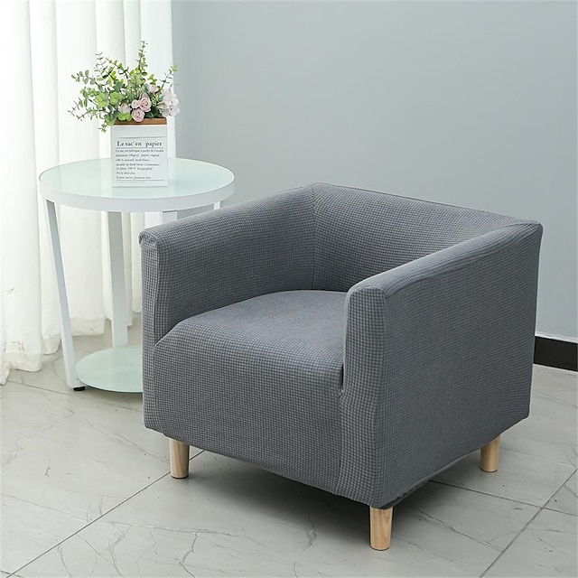  Stretch Single Sofa Cover Armchair Slipcover Club Chair Cover 1 Seater Couch Furniture Protector with Elastic Bottom for Kids,Pet