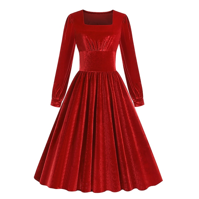  rétro vintage années 1950 robe vintage robe de cocktail robe swing robe évasée robe de fête de Noël robe de mascarade pour femme / robe de soirée