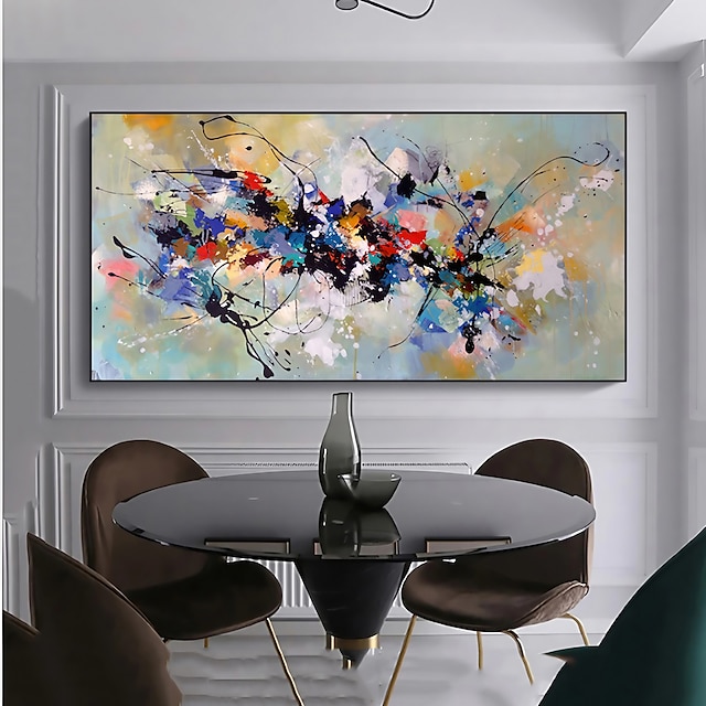  handgemaakt olieverfschilderij canvas muurdecoratie modern abstract voor huisdecor gerold frameloos ongerekt schilderij