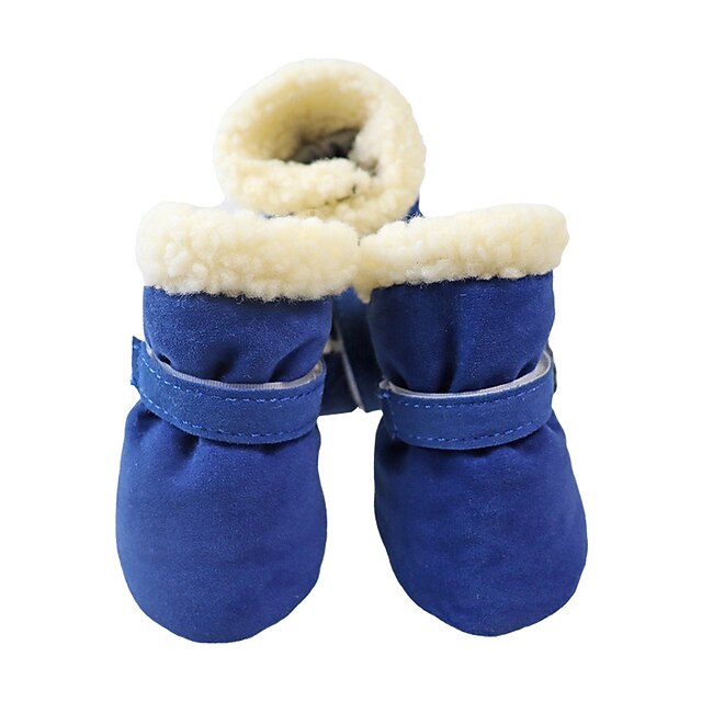 Dog Cat Boots / Shoes Solid Colored Cute Stylish Winter Waterproof