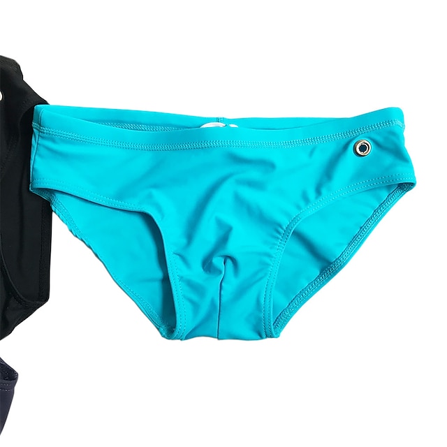 Men's Swimwear Swim Briefs Pure Color Antibacterial Leak Proof Beach ...