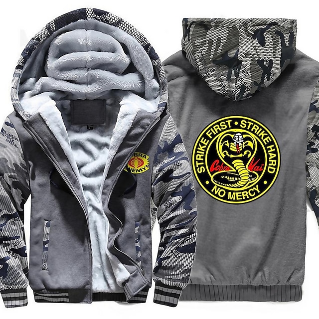  Cobra Kai Karate Kid Hoodie Anime Outerwear Anime Graphic For Couple's Men's Women's Adults' Hot Stamping Casual Daily