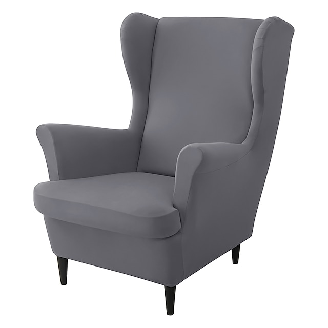Stretch Wingback Chair Cover Wing Chair Slipcovers with Seat Cushion