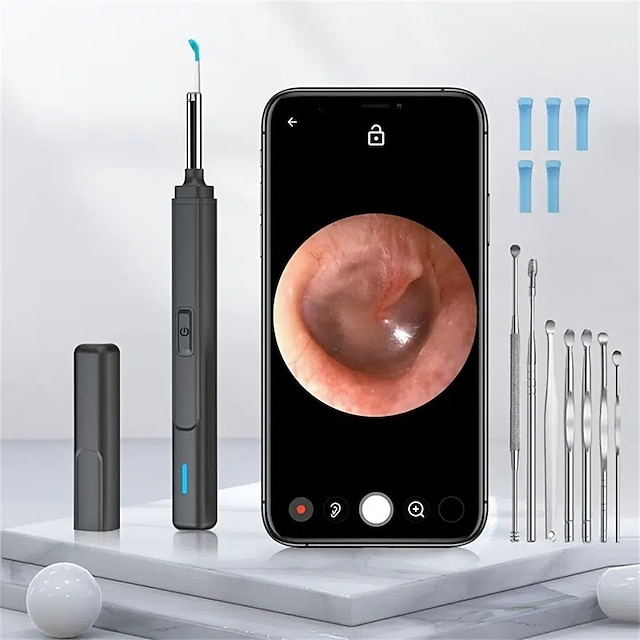 Smart Visual Ear Cleaner Ear Stick Endoscope Earpick Camera Otoscope ...