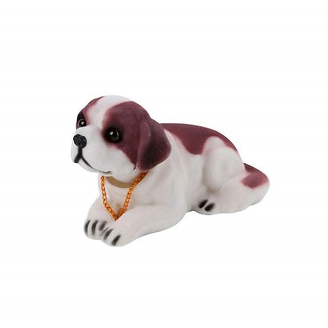  Wakauto Bobblehead Dolls Shaking Head Dog Desktop Ornament Gift for Home Shop Car Dashboard Decor