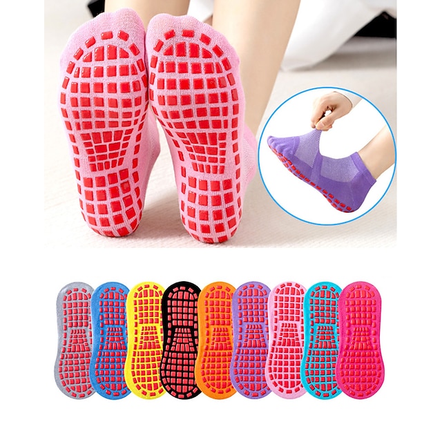  Socks Shoes Sports Cotton / Polyester Yoga Fitness Gym Workout Portable Stretchy Durable Breathable Quick Dry For Women Leg