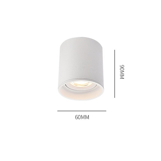  led taklampe dimbar, 24,5 cm taklamper aluminium moderne stil malt finish led 110-240v