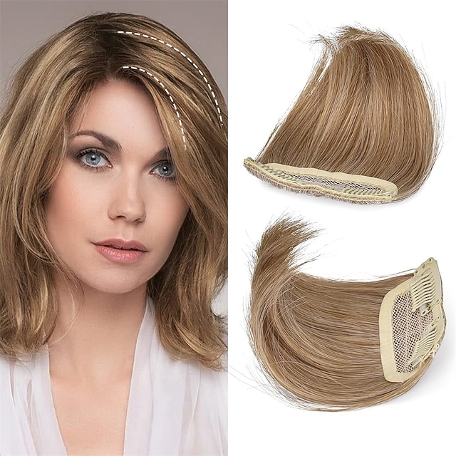 2 pack 4 inch Short Thick Hairpieces Adding Extra Hair Volume Clip in