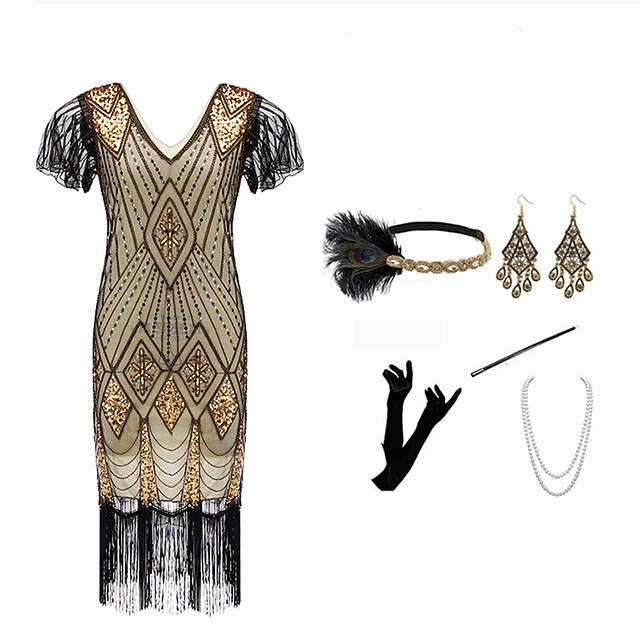 Vintage Inspired The Great Gatsby Flapper Dress Dress Outfits Party