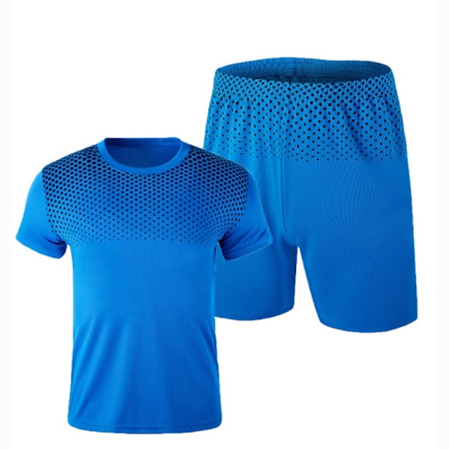  Men's T-shirt Suits Tracksuit Tennis Shirt Shorts and T Shirt Set Polka Dot Crew Neck Outdoor Street Short Sleeve 2 Piece Clothing Apparel Sports Designer Sportswear Casual