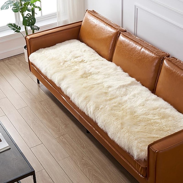  lam fløyels sofa mattetrekk slipcover sofa setetrekk seksjonssofatrekk, anti-skli sofatrekk for hunder katter barn (selges per stykk/ikke alle sett)