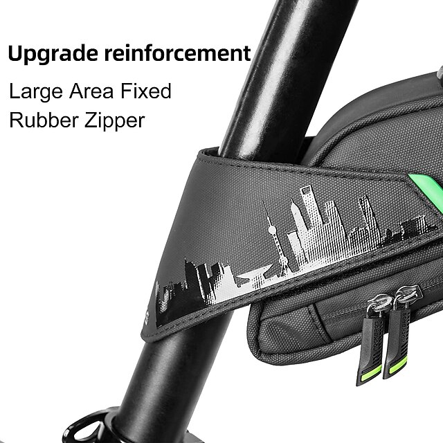ROCKBROS 1/1.5 L Bike Saddle Bag Reflective Large Capacity Waterproof