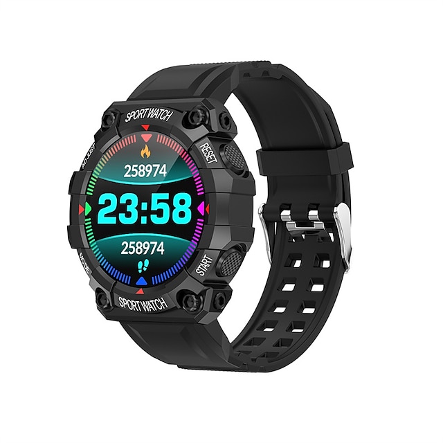  FD68S Montre intelligente 1.3 pouce Smartwatch Montre Connectée Bluetooth Podomètre Rappel d'Appel Moniteur d'Activité Compatible avec Android iOS Femme Hommes Longue Veille Imperméable Contrôle de