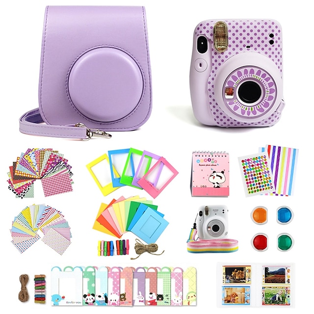  13-In-1 Accessories Set For Polaroid Instax Mini 11 Camera Multi-color (Without Camera)
