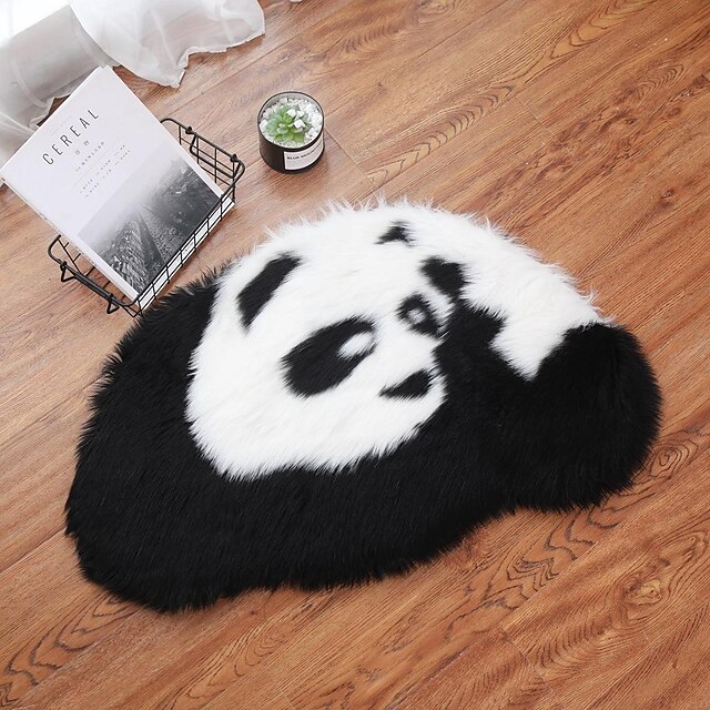 Cartoon Panda Plush Rug Carpet Entrance Mat Home Soft Cute Cute Panda Living Room Bedroom ...