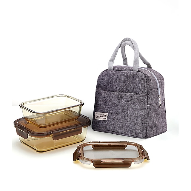  Портативная сумка для обеда, водонепроницаемая термоизолированная коробка для обеда, сумка для бенто, изоляционная сумка для ужина, студенческая утолщенная милая сумка для обеда