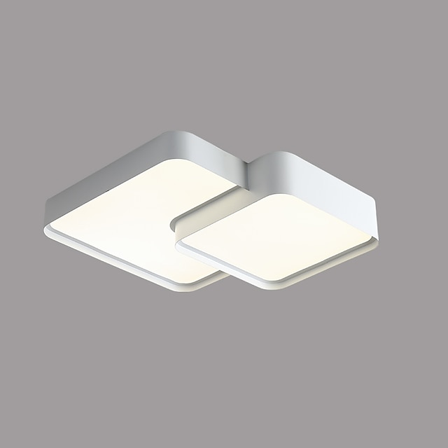  светодиодный потолочный светильник черного квадрата, 18,7-дюймовый потолочный светильник с регулируемой яркостью, лампа для гостиной, современная кухня, коридор, спальня