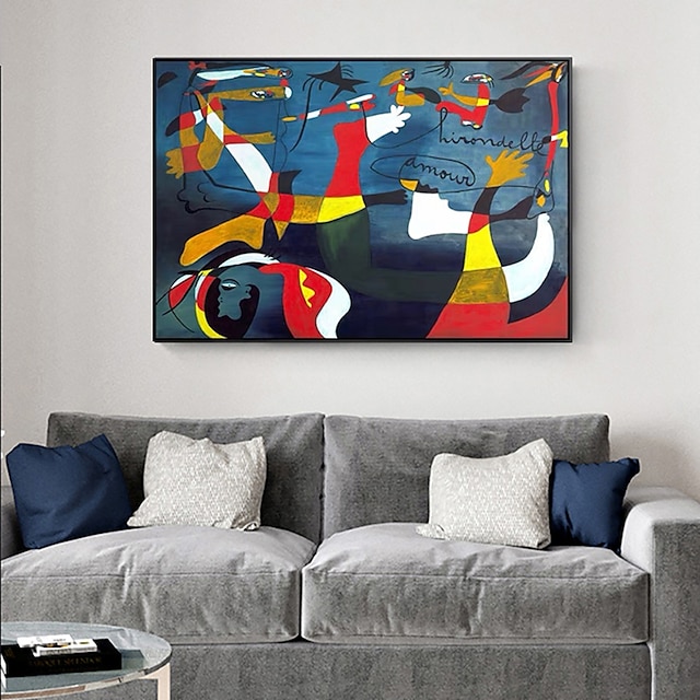  Pintura al óleo hecha a mano lienzo arte de la pared decoración estilo picasso figura abstracta moderna para la decoración del hogar enrollado sin marco pintura sin estirar