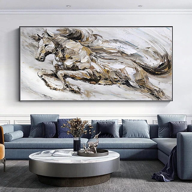 Animal Oil Paintings Horse Wall Art Canvas Decoration Modern Picture For Home Decor Rolled Frameless Unstretched Painting 18