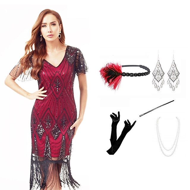 Vintage Inspired The Great Gatsby Flapper Dress Dress Outfits Party