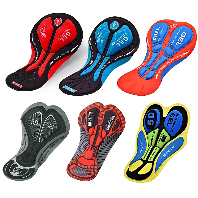 WOSAWE Men's Cycling Shorts Pad Bike Pad Mountain Bike MTB Road Bike