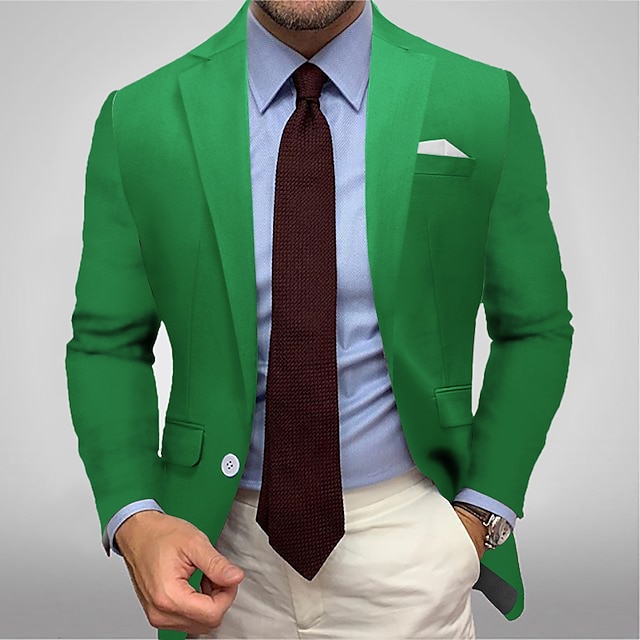  Veste de blazer pour hommes veste de sport décontractée colorée noire blanche jaune coupe standard simple boutonnage un bouton