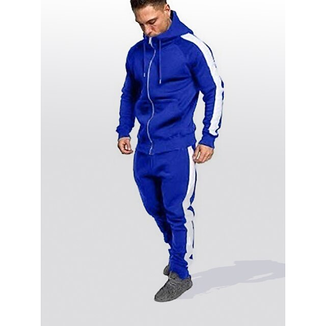 Men's Tracksuit Sweatsuit 2 Piece Full Zip Casual Spring Long Sleeve