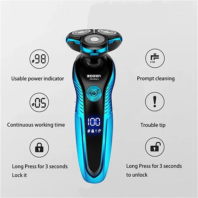 New Electric Shaver Washable Rechargeable Electric Razor Shaving ...