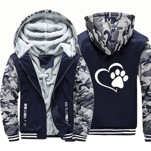  Animal Dog Love Hoodie Anime Outerwear Anime Graphic For Couple's Men's Women's Adults' Hot Stamping Casual Daily