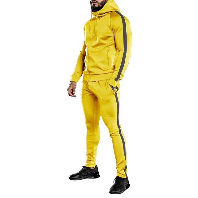 Men's Tracksuit Sweatsuit Zip Hoodie Sweatshirt Hoodie Jacket Jogging