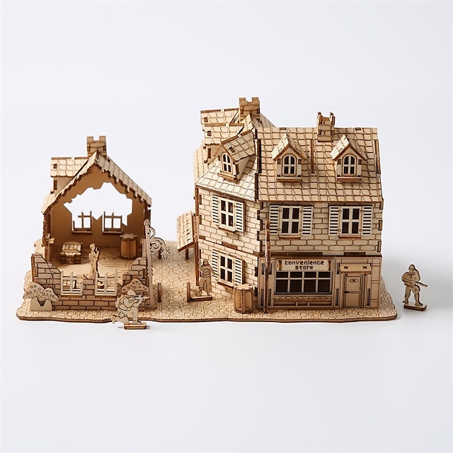 3D Wooden Puzzles DIY Model The 1942 war Puzzle Toy Gift for Adults and Teens Festival/Birthday Gift