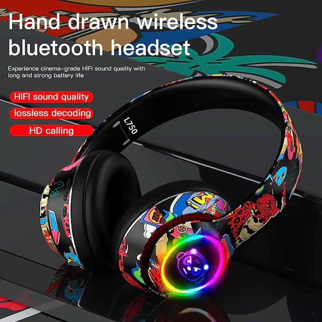  L750 Wireless Bluetooth Headset Foldable Stereo Gaming Headset Headmounted Plug-in Mobile Phone And Computer General Headphones