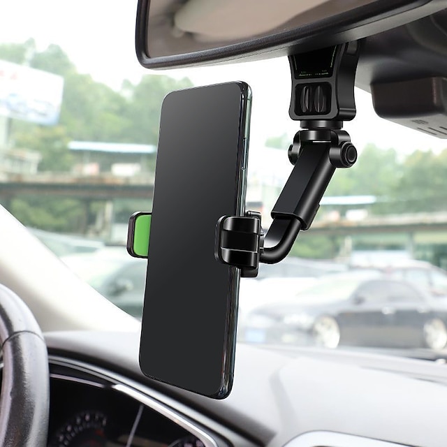  Review Mirror Phone Holder for Car Adjustable Removable Phone Holder for Car Compatible with 4-7Cell Phones Phone Accessory