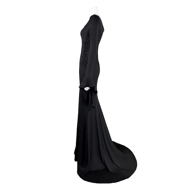 Morticia Addams Mermaid Dress Wednesday Addams Goth Black Dress Addams ...