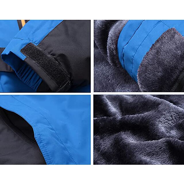 Men's Ski Jacket Waterproof Hiking Jacket Hiking Fleece Jacket Fleece