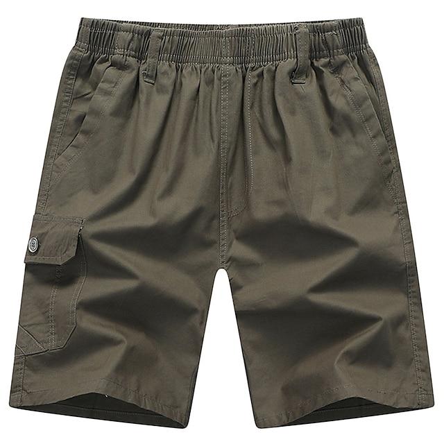 Men's Chino Shorts Bermuda shorts Work Shorts Pocket Elastic Waist ...