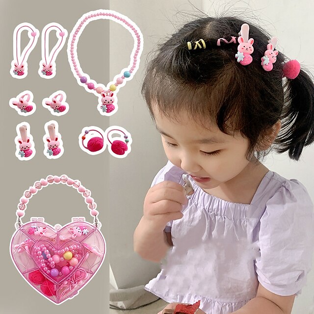 Toddler / Baby Girls' Active / Sweet Daily Rabbit Animal / Cartoon / Floral  Fairytale Theme / Floral Style Polyester Hair Accessories / Jewelry Set  Colorful / Yellow / Pink One-Size 9413436 2023 – $