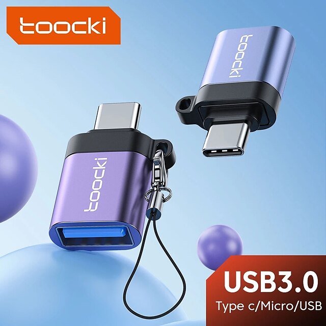  Toocki OTG USB 3.0 Adapter Type C Male To USB Female Micro To Type C Converter for Macbook Pro Samsung Xiaomi USB OTG Adapter
