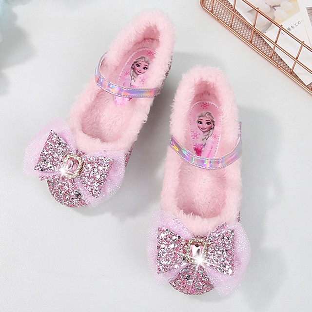 Frozen Fairytale Princess Elsa Shoes Girls' Movie Cosplay Sequins