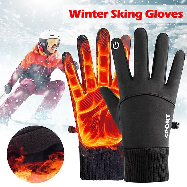  zimowe rękawiczki rowerowe mężczyźni kobiety ekran dotykowy zimne dni ciepłe rękawiczki zamrażarka pracy rękawice termiczne do biegania jazda na rowerze narciarstwo piesze wycieczki