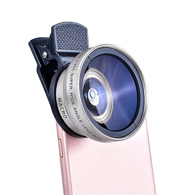  2 IN 1 Phone Camera Lens 0.45x Super Wide Angle 12.5x Macro HD Camera Lens For iPad iPhone 14 13 12 11 Pro Max Samsung Android Pixel Huawei